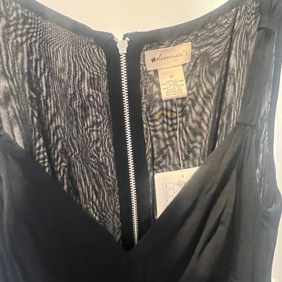 Anthropologie elevenses, black flowing dress - Picture 4 of 7